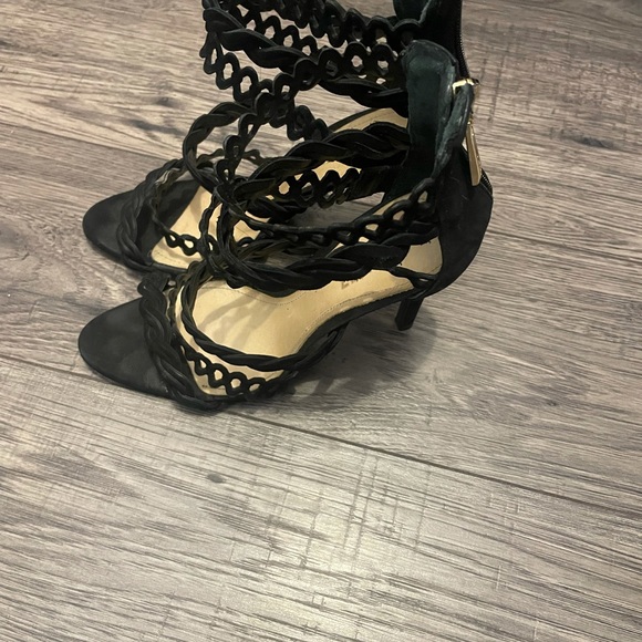 Schutz black high heels size 7 -37 - Picture 2 of 3